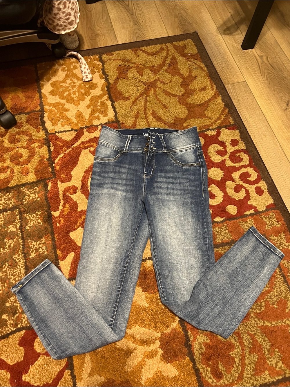 Wallflower High-Rise Faded Blue Skinny Jeans